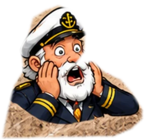 Shocked captain