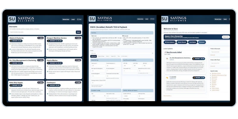 Susa snapshots: vendor discounts and ROI tools