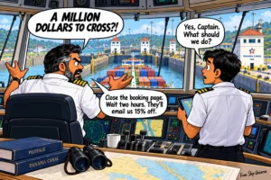 Panama Canal Crossing — ShipUniverse maritime funny
